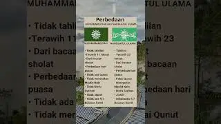 Perbedaan Muhammadiyah dan Nahdlatul Ulama #shorts #faktaislam #feedshorts #fyp