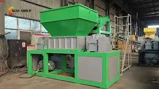 Ceramic Tile Recycling with Twin Shaft Shredder | Heavy Duty Shredding Machine