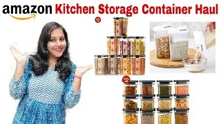 Amazon Kitchen Storage Container Haul | How to Organize Kitchen Pantry | Amazon Best Kitchen Finds