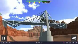 Bridge Builder Simulator | Canyon level 22