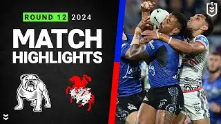 NRL Highlights | NRL 2024 | Bulldogs v Dragons | Match Highlights