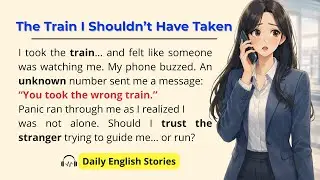 I Took the Wrong Train… Someone Was Watching Me 😨 | Improve Your English | Daily English Story