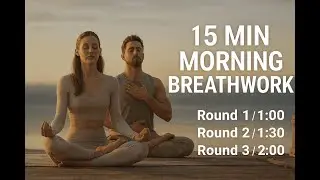 Guided Wim Hof 15 Min Inspired Breathwork | Handpan & Gong Meditation for Energy & Calm