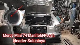 Manifold Pecah ..Mercy Mini Tahun 74 Mesin 2800 CC 6 Silinder Upgrade Header 6 - 1 