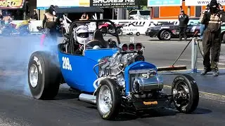 OLD SCHOOL OUTLAW Drag Racing || Dragsters, F.E.D., Comp Cars & Super Sedan [4K]