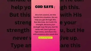 God massage #godsaystoday #godsays #godmassege