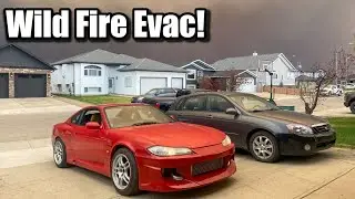Jdm Car's Run Away From WILD FIRE?! (EVACUATION!?)