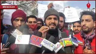 Mendhar Student Union holds protest against Jammu University; demand mass promotion