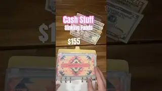 Cash stuffing $155 into my sinking funds using a zero-based budget! #cashenvelopes #asmr #budgeting