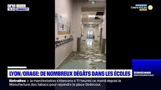 Lyon / Orage : de nombreuses classes ferm&eacute;es