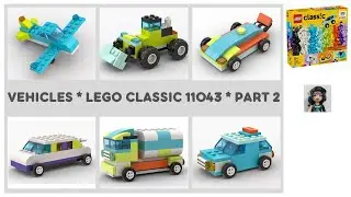 VEHICLES Lego classic 11043 ideas How to build Plane Car Truck