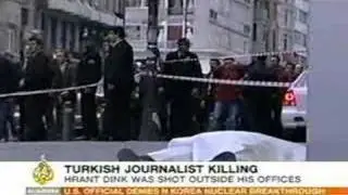 Hrank Dink, kind Armenian journalist SHOT DEAD by TURK!