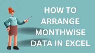 ARRANGE MONTHWISE DATA IN EXCEL | DATA SORTING #SHORTS