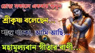 সব থেমে গেছে মনে হচ্ছে? কৃষ্ণ বলছেন—শান্ত থাকো | Krishna Bhakti Bangla.