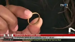 Un spaniol &icirc;şi recuperează verigheta pierdută &icirc;n mare acum 37 de ani