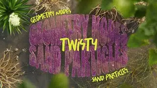 Twisty sand particles with Geometry Nodes | Tutorial #blender #3D