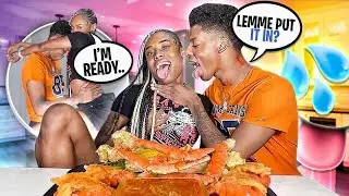 LEADING MY *GIRL BESTFRIEND* ON TO SEE HOW SHE REACTS 😫😈 THIS HAPPENED… |SEAFOOD BOIL MUKBANG