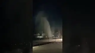 MASSIVE Water Main Break in Endicott! #burstpipe #watermain #brokenpipe