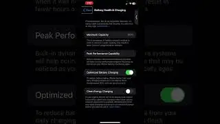 How to disable clean energy charging with iOS 16.3. ￼