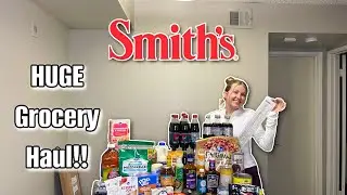 HUGE SMITHS GROCERY HAUL!!! | Newly Weds Grocery Haul!!