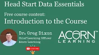 Head Start Data Essentials 01 Course Intro