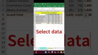 Create Chart in excel in 1 minute | Excel Chart shortcut | #exceltricks #charts