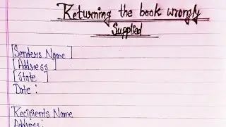 Write a letter to the Publisher returning the book wrongly supplied & asking to supply proper books