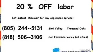 Appliance Repair (818) 506-3106 or (805) 244-5131