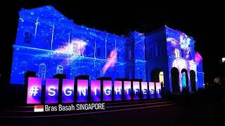 Singapore Night Festival 2025 - Bras Basah, Singapore 🇸🇬 - Walking Tour [4K] #SGNightFest
