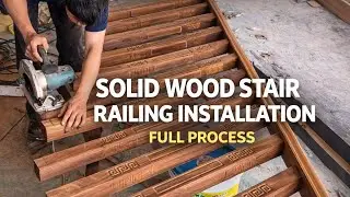 Satisfying Solid Wood Stair Railing Installation Process
