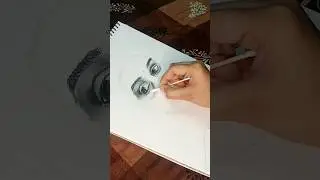 realistic portrait drawing #shorts #trending #viralvideo #art #explorepage