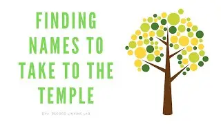 Finding Names to Take to the Temple