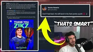 Tarik Reacts To ex-EG Coach Zikz Leaking Joining 100Thieves Next