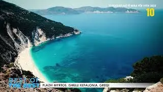 10 plazhet m&euml; t&euml; mira p&euml;r vitin 2025 | 10: Plazhi Myrtos, ishulli Kefalonia, Greqi