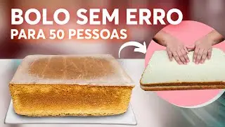 SURPREENDA A TODOS: APRENDA A FAZER UM BOLO PARA 50 PESSOAS COM APENAS 7 OVOS!!