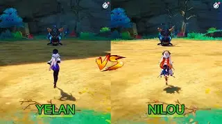 Nilou Vaporize vs Yelan Vaporize! DPS GAMEplay