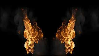 Burning Fire Background &ndash; Warm Golden Flames Overlay Effect 4K