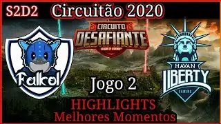 Circuit&atilde;o 2020 FKL vs HL highlights jogo 2 | Circuit&atilde;o 2020 Falkol vs Havan Liberty highlights.