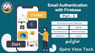 Email Authentication with Flutter Firebase in Tamil | Part -3 |  Email & Password Authentication ...
