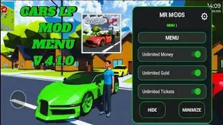 CARS LP v4.1.0 MOD MENU | UNLIMITED MONEY, GOLD & TICKETS