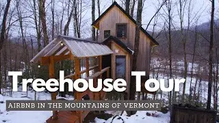 Incredible Treehouse In Vermont Mountains | Unique Airbnb Tour
