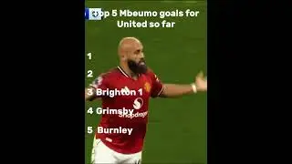Mbeumos top 5 goals for Manchetser United so far #manchesterunited #bryanmbeumo #mbeumo #football