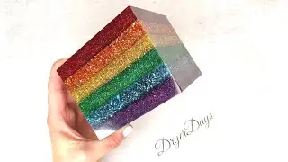 Rainbow Resin Cube made with Large Silicone Mold !!! 🌈