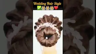 wedding Hair Style 👰👌👰#glowwithdivya #hairtransformation #viral #beautytip #beforeafter #hairstyle