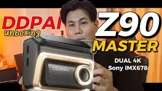 UNBOX กล้องติดหน้ารถตัวเทพ DDPAI Z90 MASTER Dual 4K (Sony IMX678 Starvis 2) | JX Verse