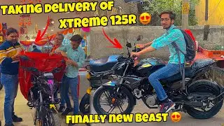 Taking Delivery of My New Hero Xtreme 125R | Black Beast 🖤 | YWB vlogs
