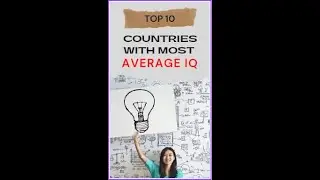 Top 10 Smartest Countries By Average IQ #shorts