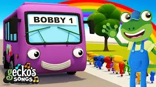Drive The Bus｜Nursery Rhymes & Kids Song｜Gecko's Garage｜Wheels On The Bus｜3D Truck Cartoon For Kids