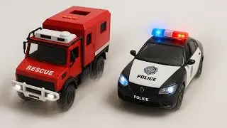 [ASMR Unboxing] EPIC RC School Bus & Police Car &ndash; Racing Car, Fire Truck & Monster Train