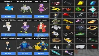 All Items vs All Morphs Unlocked BARRY'S PRISON RUN OBBY HARD MODE -  Roblox Update Full Gameplay